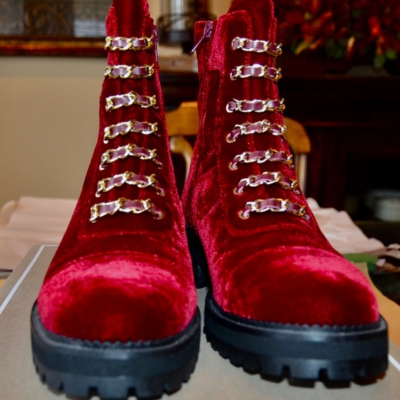 CECELIA New York Chance Hiker Velvet Ankle Boot NWOT - Picture 3 of 6